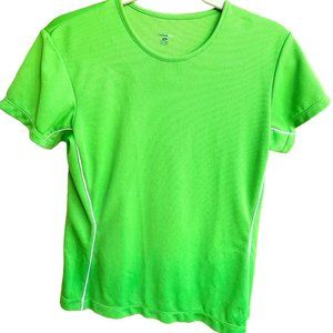 Ativa Tennis Green Performance Short Sleeved T-shirt Womens Sz M